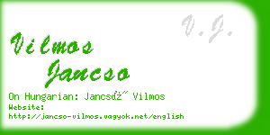 vilmos jancso business card